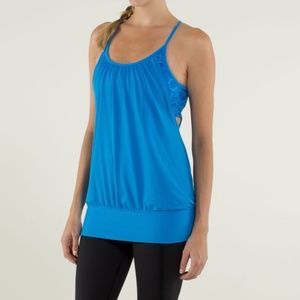 Lululemon No Limits Tank Cornflower / Paisley Cornflower